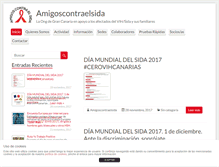 Tablet Screenshot of amigoscontraelsida.org